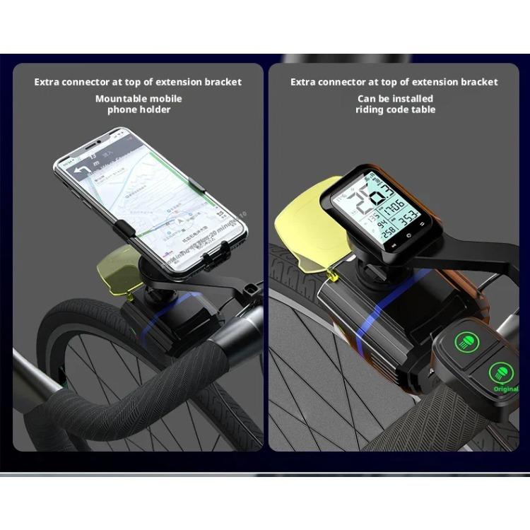 Lumière Avant Vélo de Route Montagne Grands Lumens Lampe de Cyclisme Télécommandée Intelligente Cordon de Suspension Contrôle Intelligent Phare de Vélo