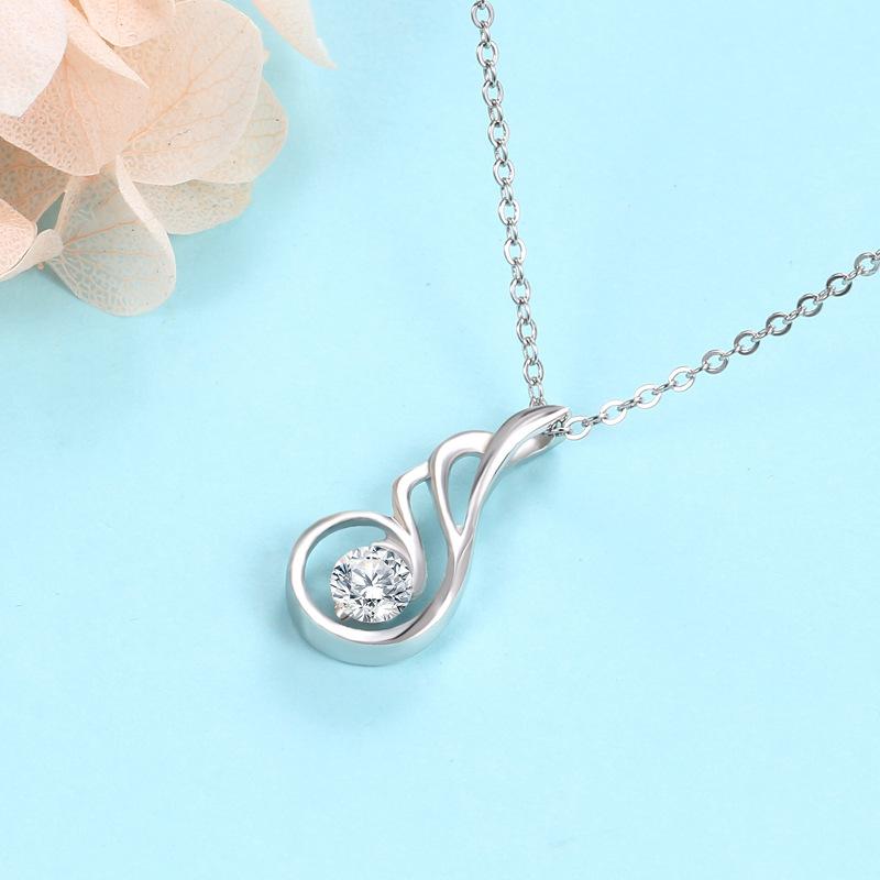 Angel Wings Korean Edition Pendant Fashion Creative Personality Diamond Wings Niche Design Necklace Women