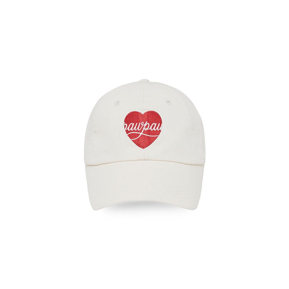 PIV’VEE Heart Embroidered Ball Cap (Sand Beige)