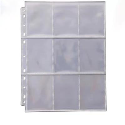 Trading Card File Card File Compatible with 2 3 and 4 9 Pocket Card Collect Pokemon and Other Cards 100 Holes, Holes, Holes, Sheet, (Transparent,