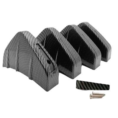 S.fields.inc Universal Car Rear Set of 4 Rear Bumper Spoiler with Mounting Screws Aero (Carbon)