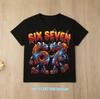summer short sleeve, cartoon print 2026 personalized digital 67   T-shirt for boys and girls, family style, casual top