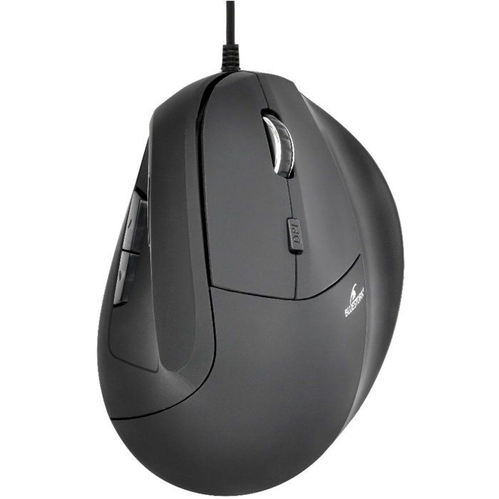 Ergonomische vertikale Maus - Kabelgebunden - BLUESTORK - 7200 DPI - Schwarz