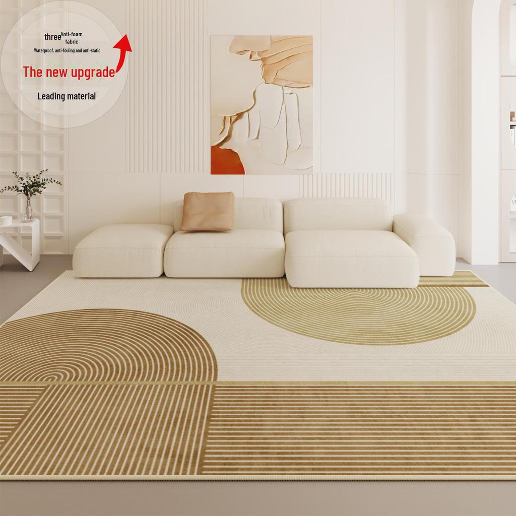 2024 Minimalist French Luxury Waterproof Carpet: Living Room & Bedroom Floor Mat, Easy To Clean