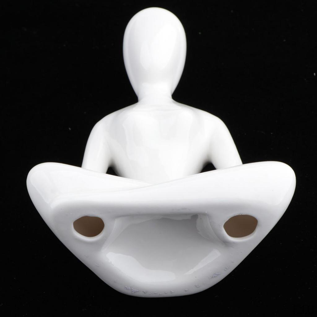 Abstract Art Ceramic Yoga Poses Figurine Porcelain Statue Different Home Ornament