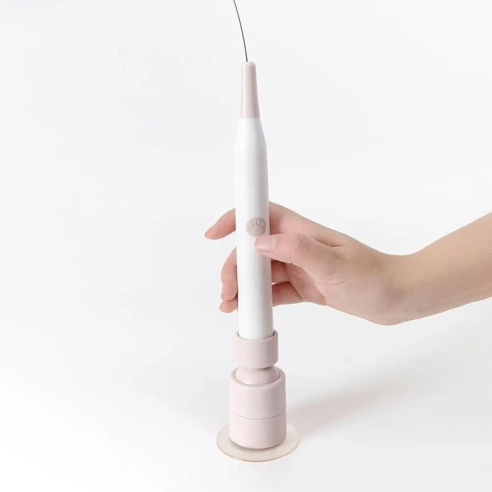 Switchable Butterfly Pattern Cat Teasing Stick Interactive Toy Removable Handle Automatic Cat Teaser 360° Swivel 2026