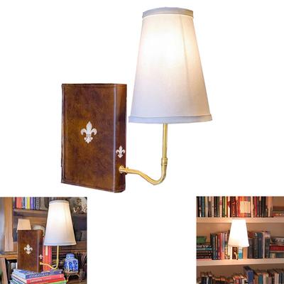 La Lámpara Literaria Clásica Lámpara de Mesa con Diseño de Libro Vintage Lámpara de Mesa Vintage Estilo Libro Con Pantalla de Lino Lámpara Decorativa Única