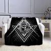 Fashion Masonic Portable Sofa Throw Blanket Freemason Flannel Warm Four Seasons Camping Blanket Freemasonry Multi Size Blankets