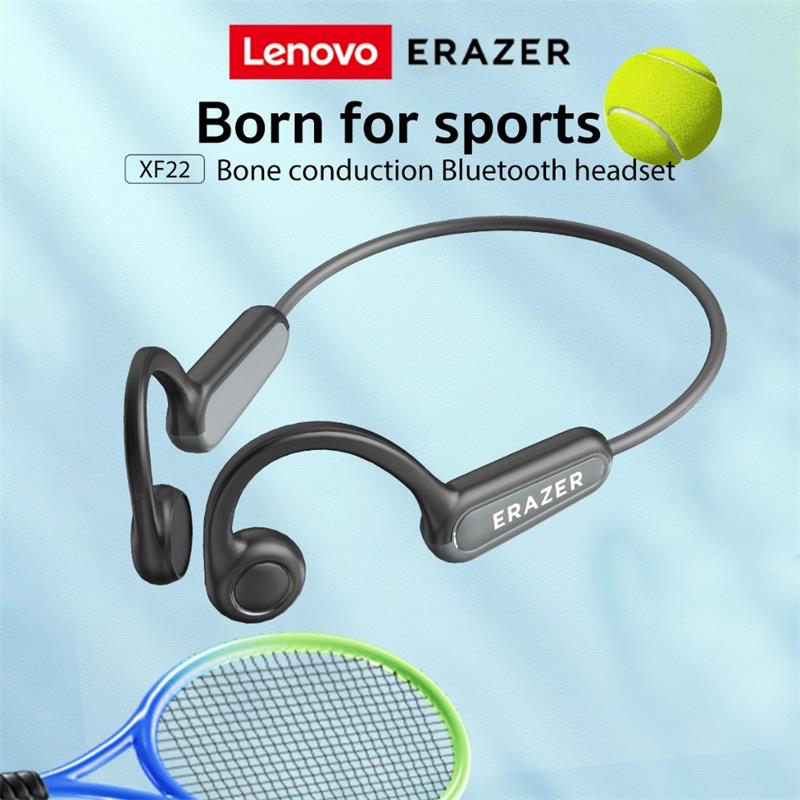 Écouteur Bluetooth sans fil Lenovo ERAZER XF22 Casque à conduction osseuse Bluetooth 5.4 Casque de natation IPX7 étanche Écouteur de sport