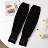 Women’s Summer UV Protection Arm Sleeves, Cute Bunny Ear Ice Silk Cooling Sleeves, Breathable Thin Sun Sleeves for Driving Cycling Outdoor