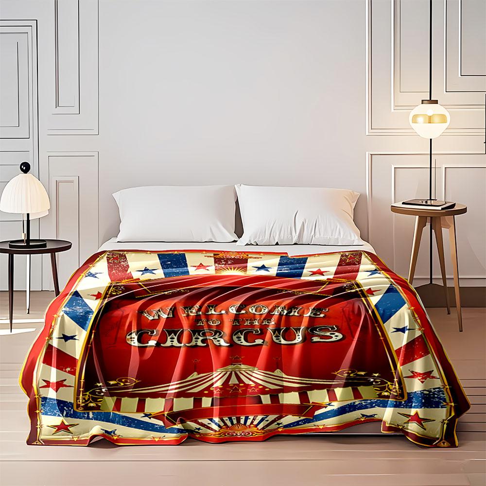 Welcome to the Circus Blanket for all seasons blanket lunch break throw gift