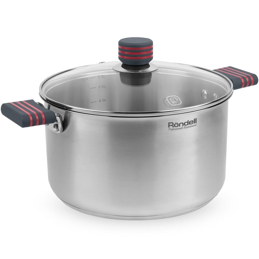 

Кастрюля с крышкой Rondell Rds-1281 24 см 5 8 л Stripes