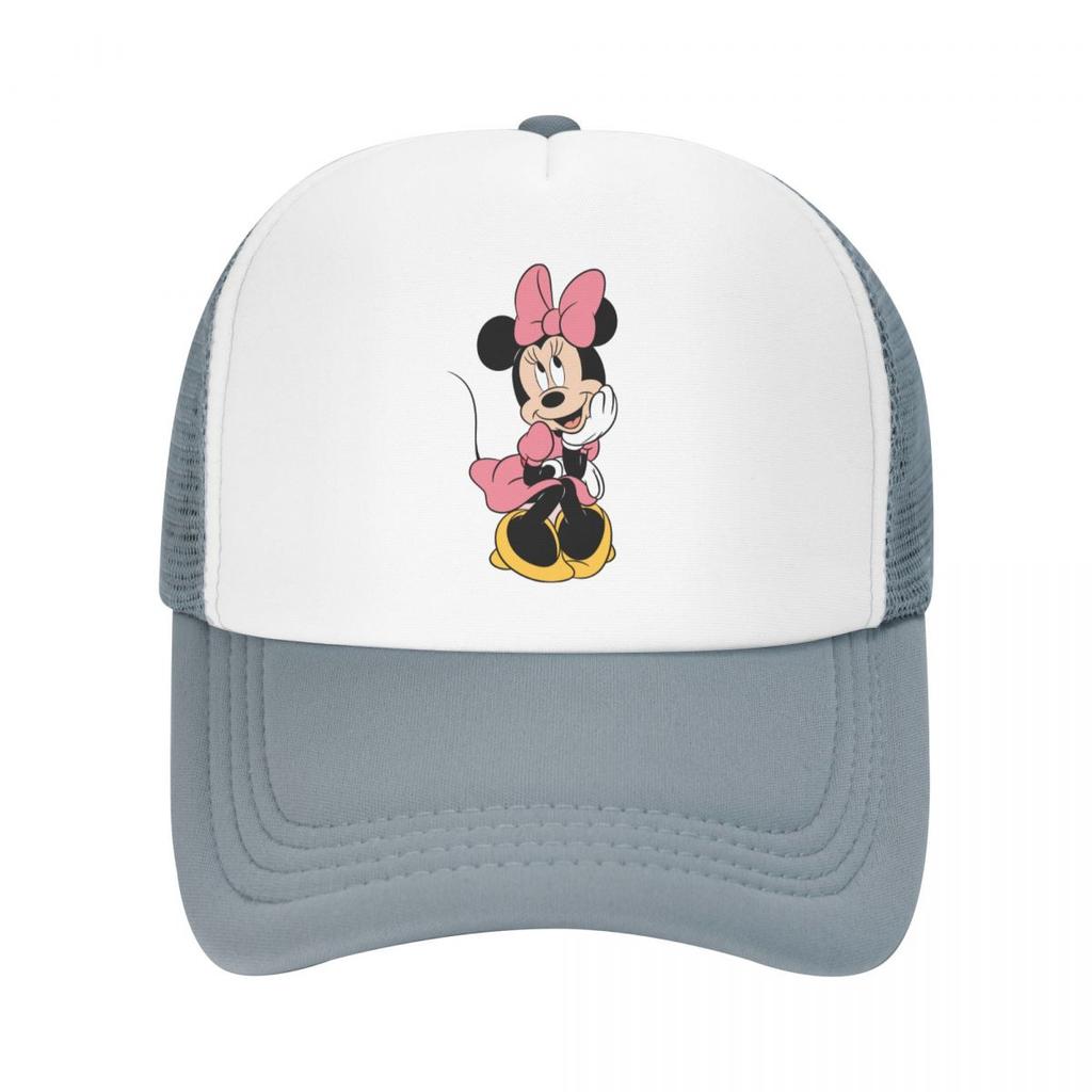Minnie Mouse Mickey Mesh Trucker Hat Vintage Unisex Breathable Meshback Baseball Cap Adjustbale