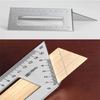 Multifunctional Square 45/90 Degree Gauge Angle Ruler Aluminum Alloy Woodworking Scribing Mark Line Gauge Measuring Tools