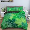 Floral King Queen Duvet Cover Fuchsia White Flower Bedding Set for Girl Women Colorful Plant Leaves 2/3pcs Polyester Quilt Cover