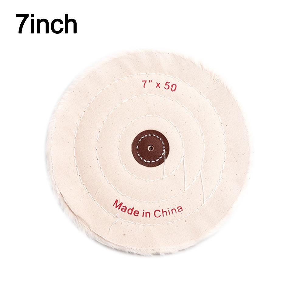Langlebige 2-12 Zoll Räder Polierrad Baumwollflusen Tuch Weißes Polierrad Poliertuch Rad Schmuckwerkzeuge