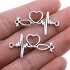 Accessories Parts Infinity Heart Love Connector Minimalist Jewelry Components QA027