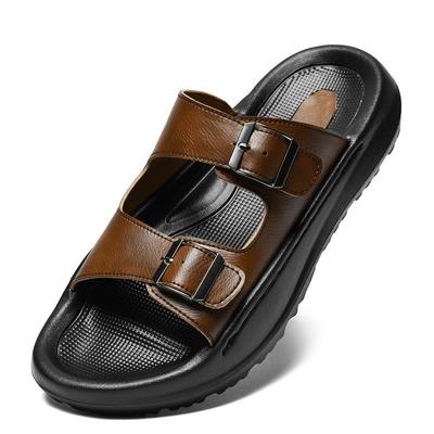 Men's Large Non-Slip Summer Sandals: Thick-Sole Outdoor Beach Flip-Flops
