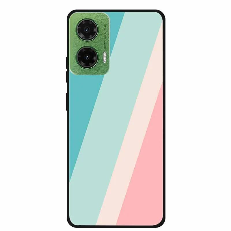 

Silicone Painted Cover For Motorola Moto G35 G55 Case Luxury Animal TPU Silicone Soft Back Cover For G55 5G Black Bumper MotoG35 Moto G55