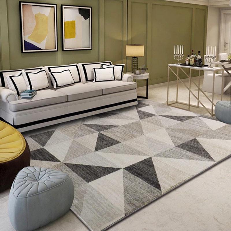 Modern Nordic Rectangular Carpet for Living Room, Bedroom, and Sofa Area