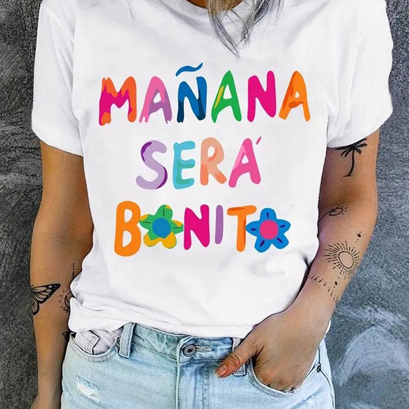 Women Summer T Shirt  Print Fun Fonts Short Sleeve Tees Casual   Printed  Tops