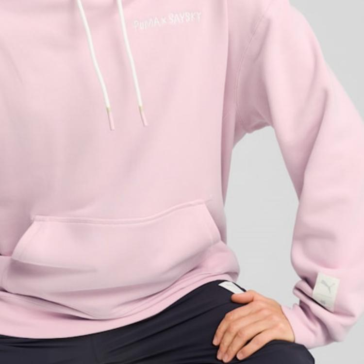 New PUMA X SAYSKY Forever Sweatshirt Unisex Rose Red 90 526955-90