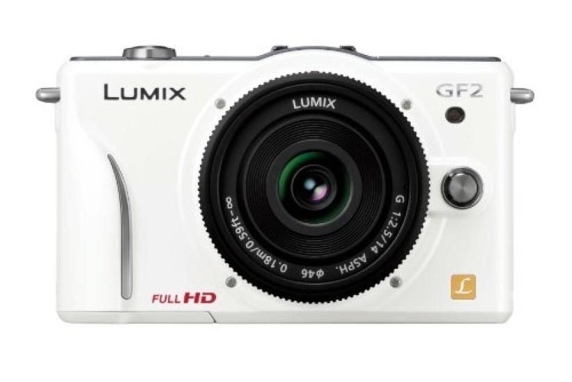 Panasonic Digital SLR Camera GF2 Lens Kit Pancake Full HD Movie SLR Shell White (Includes 14mm/F2.5 Lens) DMC-GF2 C-W