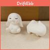 Cute Resin Bunny Figure For Miniature Gardens New Year Themed Animal Decor