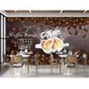 3d Coffee Beans Blackboard Mural Cafe Wallpaper For Cafe Shop Restaurant Drink Bar Wall Murals