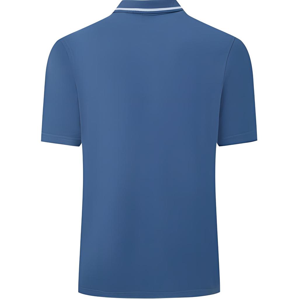 Levis Solid Color Knitted Short Sleeve Polo Shirt Men tops Blue A3121-0004