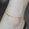 PONYKISS  Sterling Silver 18K Gold Mini Square Chain Anklets for Women Classic Geometric Fine  Minimalist Accessories