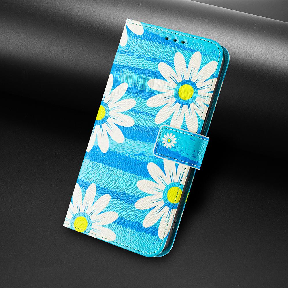 Coloured Drawing Wallet Case for Moto G Stylus 4G 5G E13 E22 E22i E32 Shockproof Stand Card Slots Strap Flip Phone Cover Cover