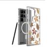 Gradient Maple Leaf Magnetic Transparent Full Coverage Case for iPhone 15/16/17 Pro Max