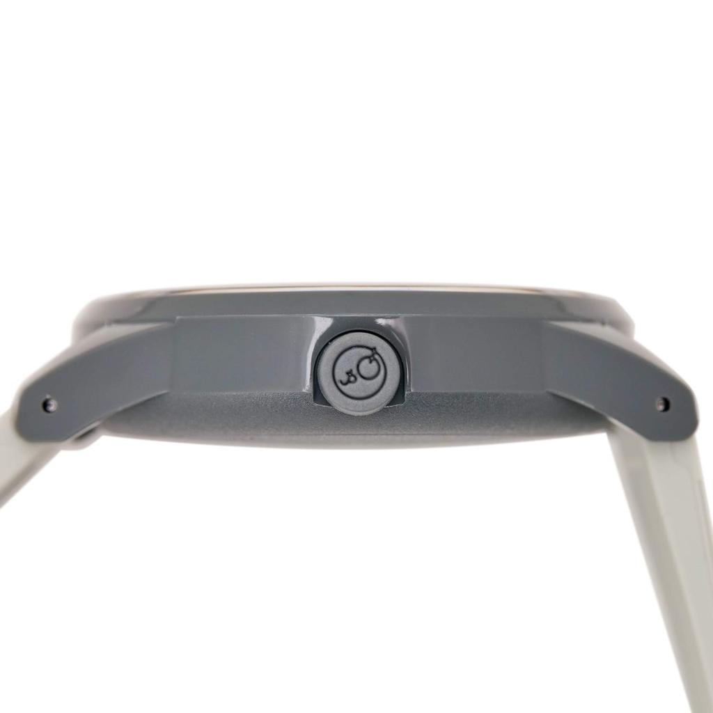 SmileSolar Smile Analoguhr mit wasserdichtem Urethan RP20J006 Q&Q (Q&Q Solar) Damen Solar-Armband, Grau,