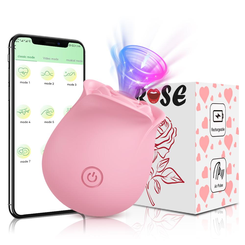 Sucking Rose-Vibrator for Women Vacuum Stimulator Oral Nipple Clit Sucker Female Vibrating Sex Toys for Women Adults Goods