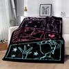 K-pop Fashion Fusion Blanket Soft Warm Cozy Perfect for Couch Bedding Livingroom All-Season Use Playful Design Perfect Gift for Relatives and Friends