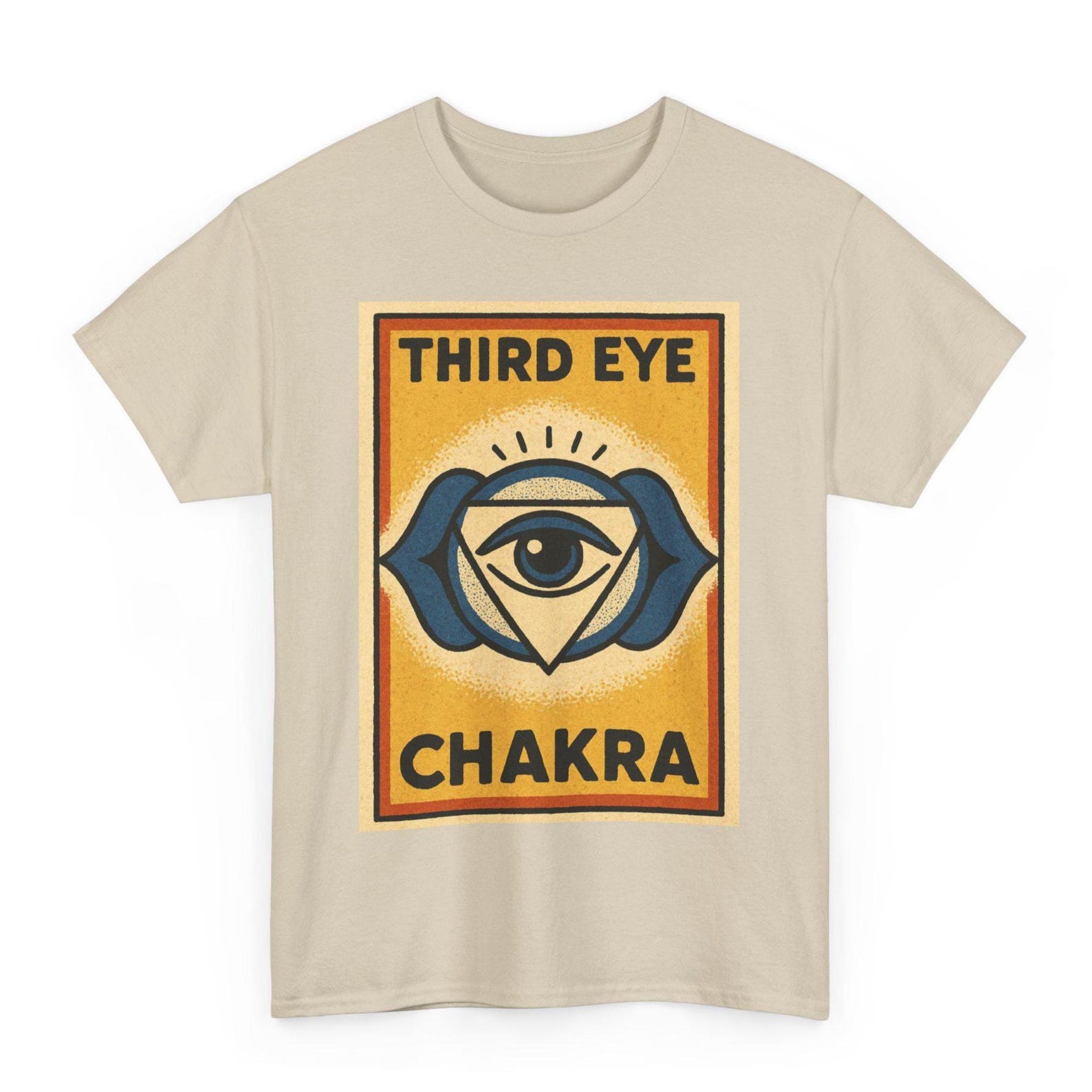 Third Eye Chakra T-Shirt: Retro Comic Spiritual Tee for Yogis S