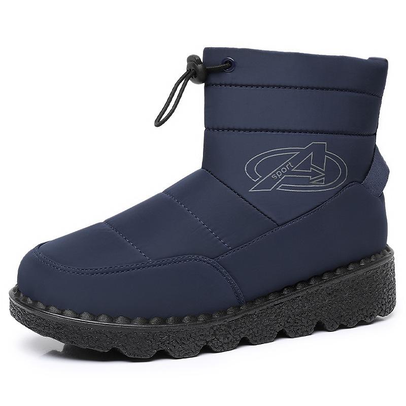 Women's Winter Snow Boots With Faux Fur Lined Warm Waterproof Walking Ankle Booties for Women Comfort Non-Slip Platform Short Boot Shoes With Zipper