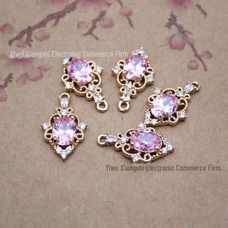 

Комплект украшений для самостоятельного изготовления подвески из микро-инкрустированного циркония и стеклянной окантовки 18*12mm excluding buckle [Code 10]