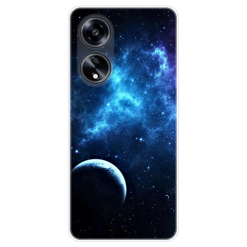 For OPPO Reno10 Reno 10 Pro A98 A 98 5G deksel mykt silikon bakdeksel tegneserie telefonveske Stjernehimmel
