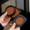 6Pcs Insulated Coasters Heat Insulation Rattan Mat Anti-scalding Non-slip Square Tea Cup Holder Multi-functional