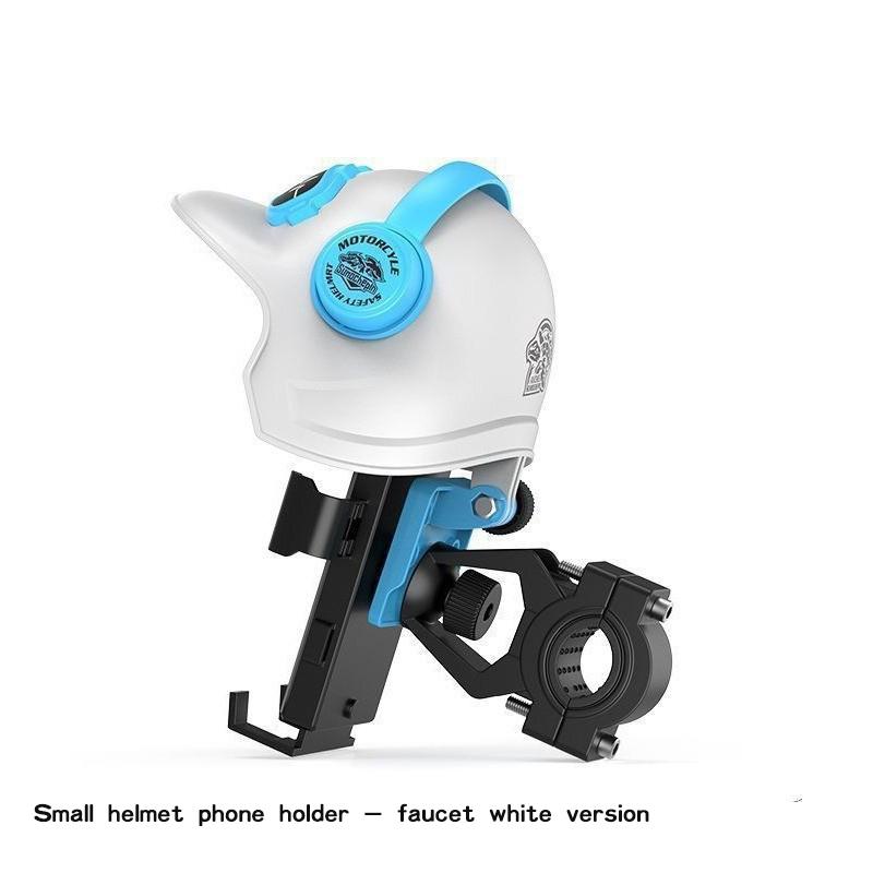 1pcs Motorcycle Mobile Phone Holder Universal Phone Holder Small Helmet Phone Stand With Sun Visor Waterproof Bracket Sunshade