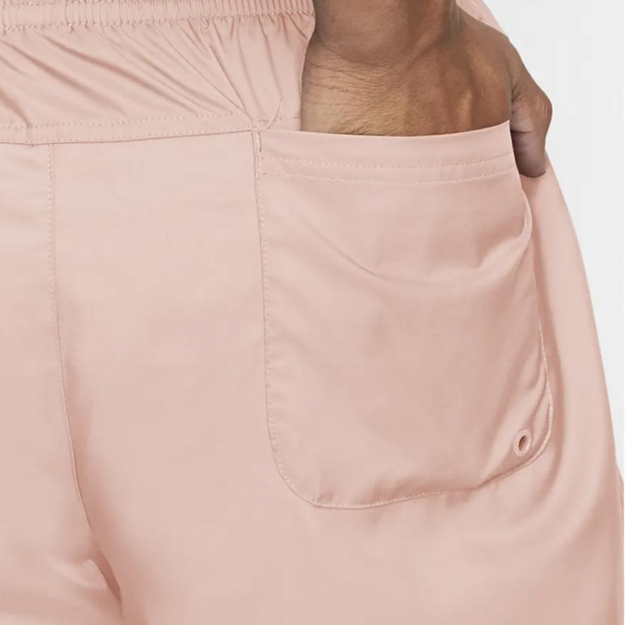 Nike Solid Color Straight-Leg Drawstring Casual Shorts Men Bottoms Pink AR2383-800