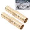 2 Pcs Barbed Fitting Splicer Brass Hose Barb Reducer Hex Reducing Barbed Connector