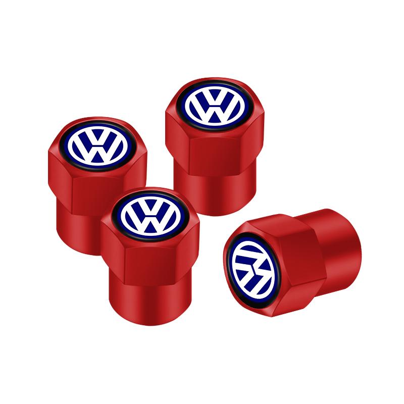 4Pcs 3D Metal Tire Valve Cap Car Tyre Air Stem Cover For VW Golf Polo Tiguan Touran Jetta Passat CC T5 GTI Arteon Magotan Arteon Sx5