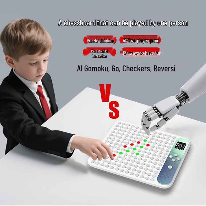 AI Smart Electronic Go & Gobang Chessboard (17-in-1)
