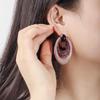 CMM Luxury Tiny Cubic Zirconia Black Rose Gold ColorDrop Earrings