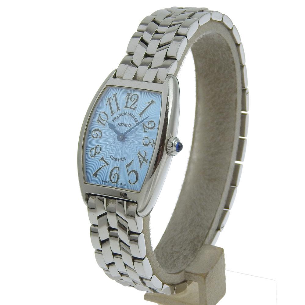 Franck Muller Tonookabex Watches 1752QZ blueDial Stainless Steel Quartz Analog Display Women Used