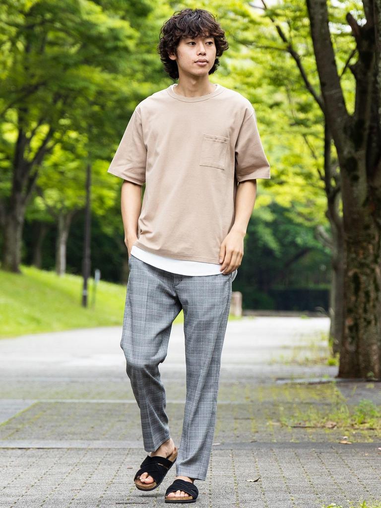 Beams Heart Men's Ankle Slacks, Check M