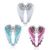 ZRM Fashion Angel Wings Creative Guardian Angel Wings Brooches Pin Rhinestone Crystal Diamante Jewellery Ladies